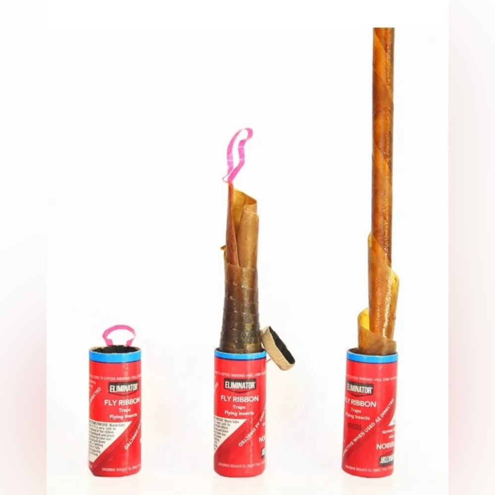 Fly Ribbon ELIMINATOR 16 ct Pest Control Sticky Paper Traps Flying Insects NIB - Picture 4 of 6